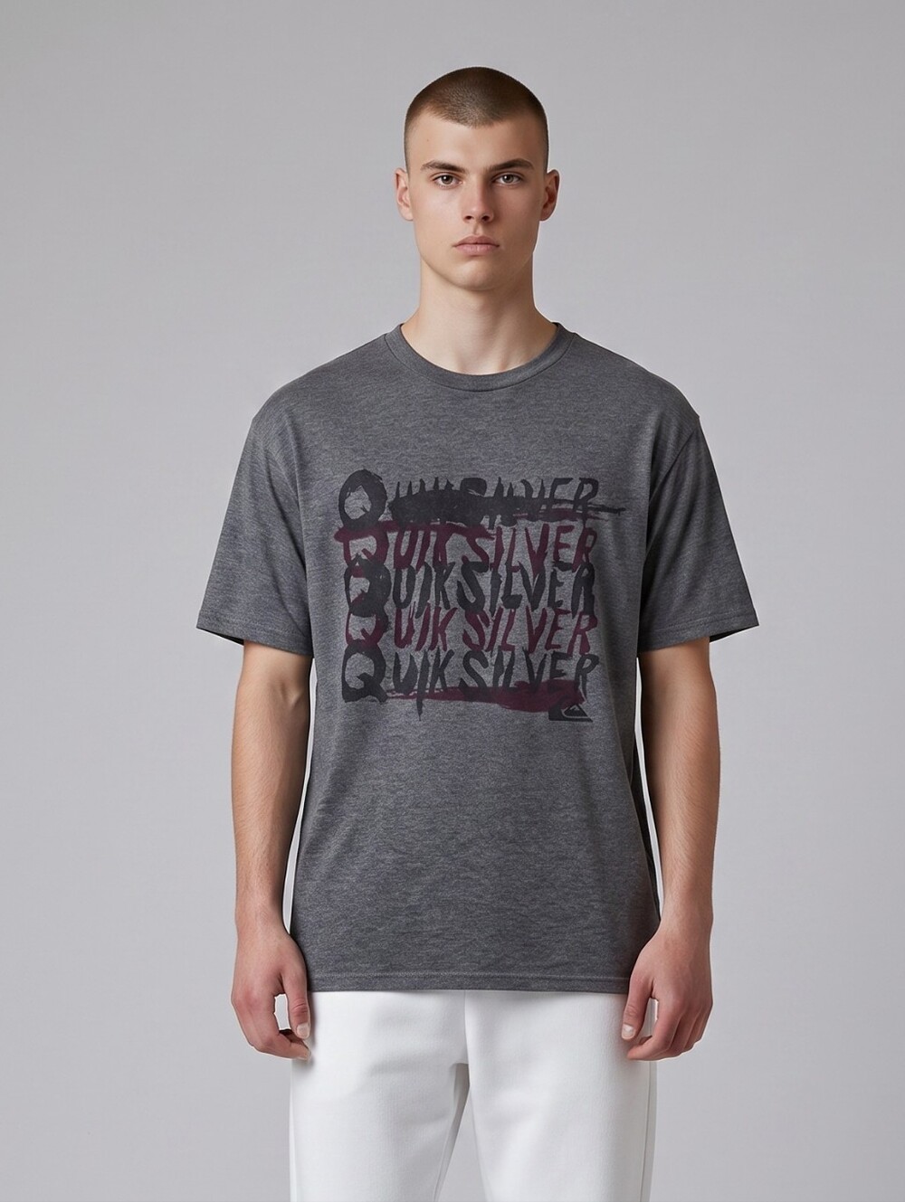 Quiksilver Men’s Gray Graphic Tee